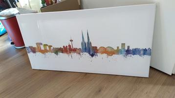 Keulen skyline op canvasdoek - Cologne