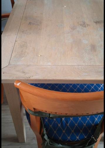 Gratis eettafel en 4 stoelenzsm