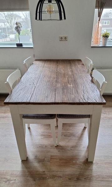 Eettafel 160 x90cm met stoelen