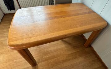 Eettafel blank eiken
