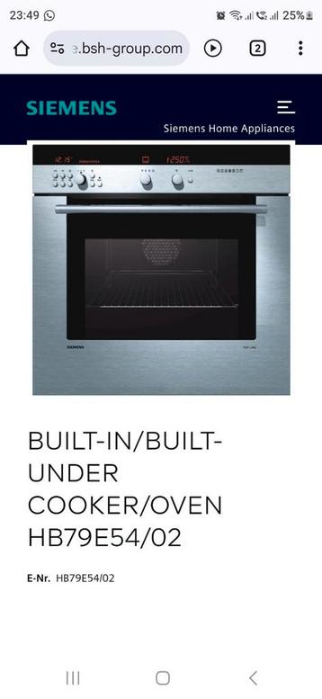 Siemens defecte inbouw combi-oven Gratis Ophalen Aalsmeer