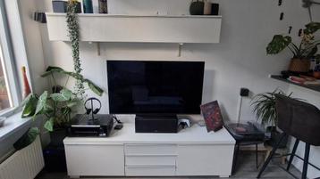 TV meubel met wandkast - Gebruikt, lichte beschadigingen