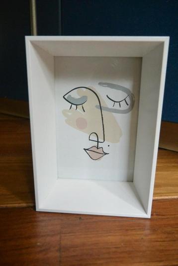 Fotolijstje wit hout 11,5 x 16,5 x 6 cm Gratis