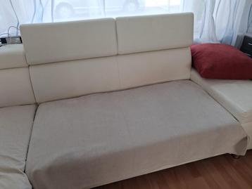 GRATIS Comfortabele Hoekbank - kunstleer Wit