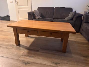 Gratis salontafel - Blank eiken, 125x65 cm