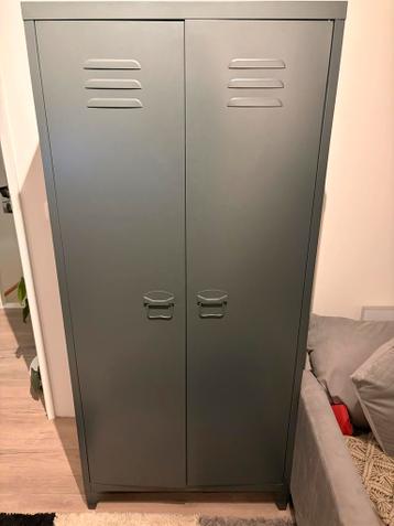 Kledingkast Leipzig donkergrijs