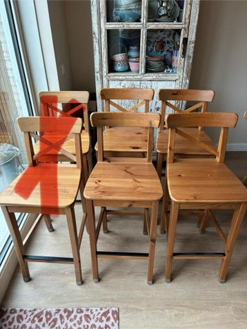 Ikea Ingolf barkruk (4x, gratis!)