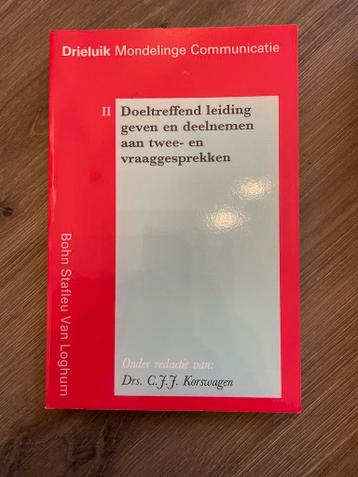 Gratis Drieluik Mondelinge Communicatie - Psychologie HBO/WO