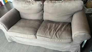 Ikea bank 2-zits, bruin