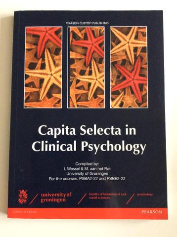Capita Selecta in Clinical Psychology