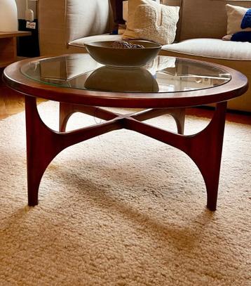 Deense Mid-Century Salontafel Jaren '60 - Rond Teakhout