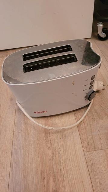 Tomado broodrooster - Wit/RVS - 2 sleuven