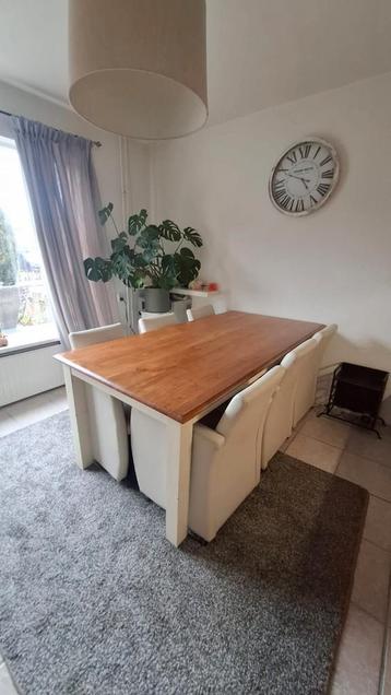 Gratis af te halen! Houten eettafel 200x100 cm met 6 stoelen