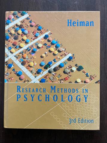 Research Methods in Psychology - Heiman (3rd Edition)