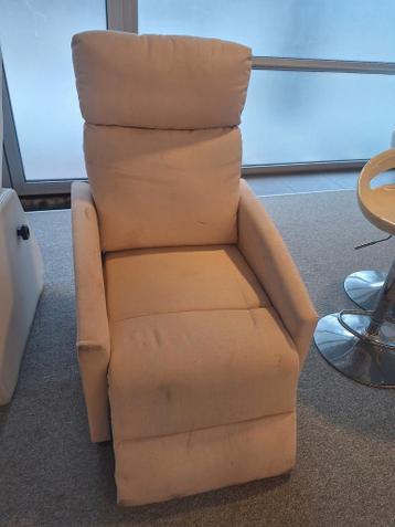 Comfortabele fauteuil - Crèmekleurig