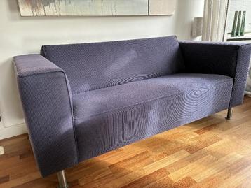 Blauw 2 en 1/2 zitsbank, B180, H70, D85 cm