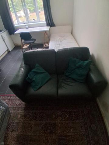 Groene bank 92 bij 155 cm