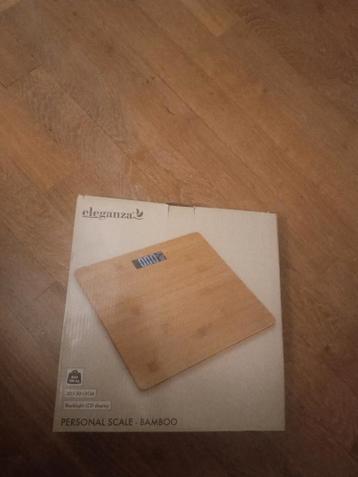 Eleganza Personenweegschaal Bamboe - Digitaal