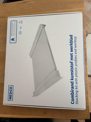 Gratis Tussenstuk wasmachine/droger NEDCO Combirand Werkblad