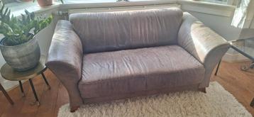 Leren 2 zitsbank 1.55 m breed