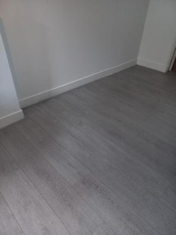Licht grijs laminaat 33 m2