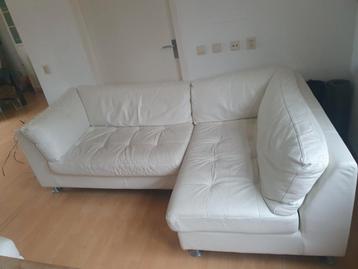 Wit leren bank (gratis)