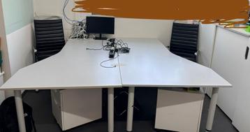 2x bureaudelenin hoogte verstelbaar GRATIS