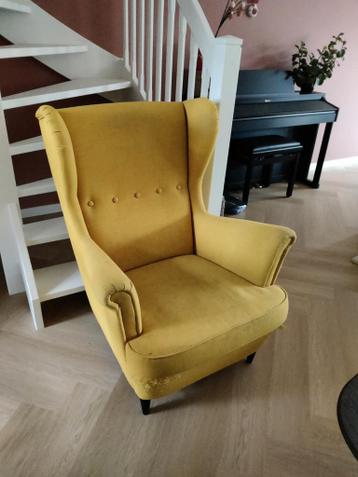 Fauteuil Ikea geel Strandmon