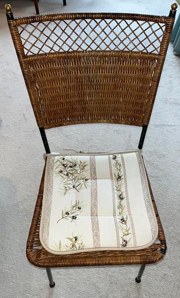 6 Eetkamerstoelen eetkamerstoel stoelen diner rieten gratis