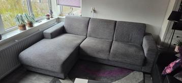 Comfortabele 3-zits hoekbank - Grijs stof GRATIS AFHALEN