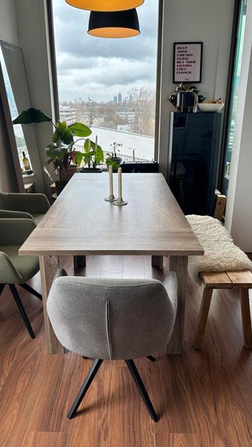 Uitschuifbare eettafel 120cm