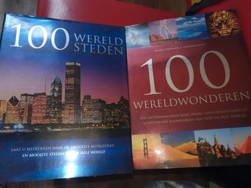 Boeken 100 wereldwonderen en 100 wereld steden
