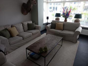 Ikea Ektrop idemo beige.2+3 zitter en fauteuil