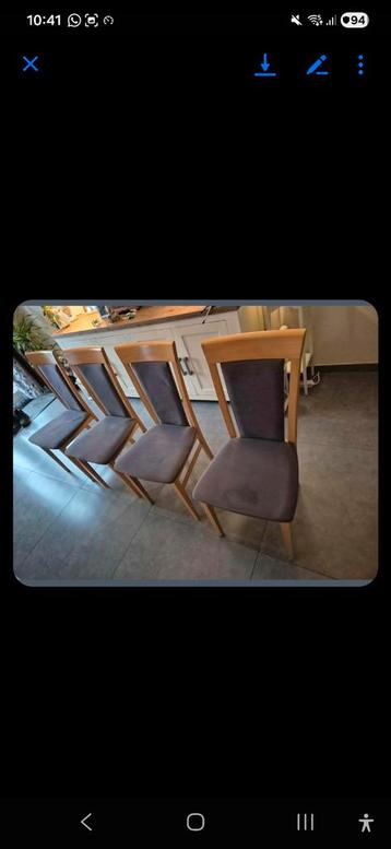 Gratis af te halen: 4 gebruikte eetkamerstoelen