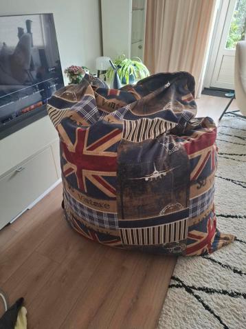 Grote zitzak met Engelse vlag print