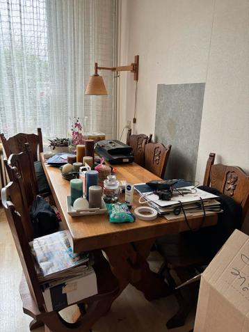Gratis Eethoek Oisterwijk Eiken 80x170 met 6 stoelen
