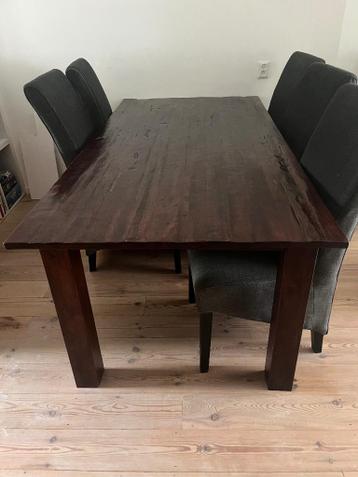 Eettafel - hout - 6 personen