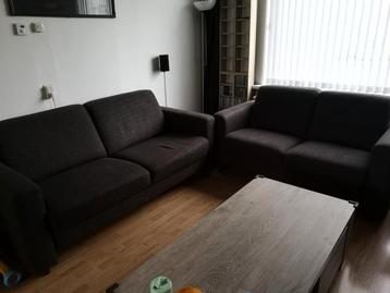 Bankstel grijs antraciet 2-zits en 3-zits