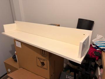 Plank wit hout 122cm breed x 23,5 diep