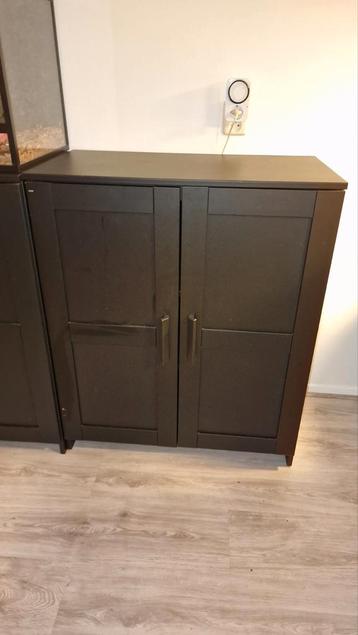 Gratis af te halen: Zwarte Ikea Brimnes kast (2 stuks)