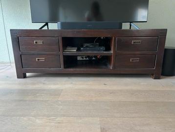 Teakhouten tv meubel gratis af te halen