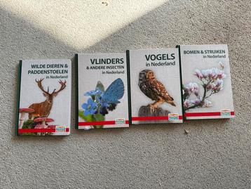4 Natuurboeken Postcodeloterij: Wilde Dieren, Vlinders, Voge