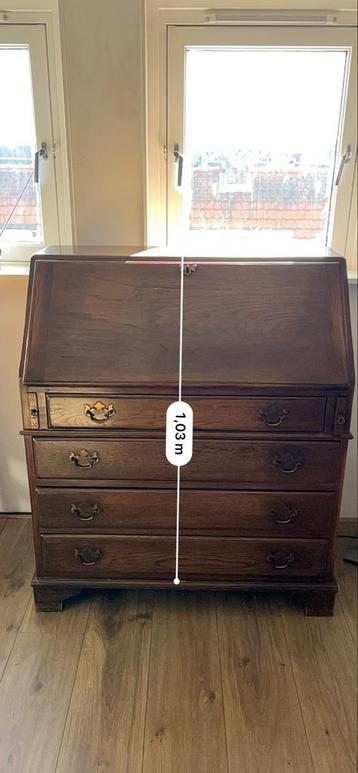 Antiek Eiken Bureau met Lades