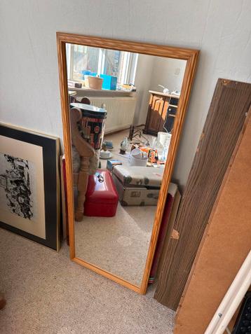 Houten spiegel 39,7 x 99 cm