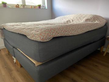 Ikea boxspring grijs 1.80x 2.00 m
