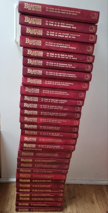 30 ingebonden Baantjer boeken - Prima staat