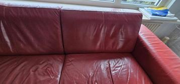 Leren bank in redelijk goede staat. Hij zit nog heerlijk!