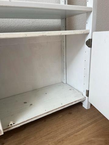 Lundia kast 30cm diep 250cm hoog wit, Modulair