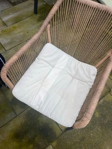 4x Zitkussens voor tuinmeubels - 50x50x5 cm