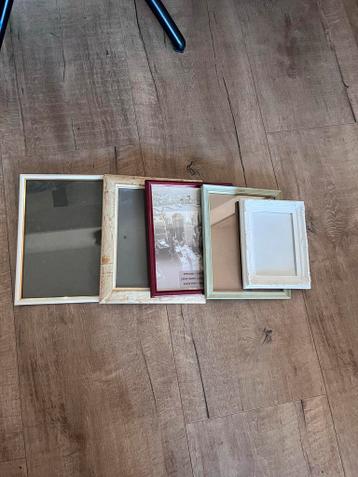 Bundel van 5 fotolijstjes in verschillende formaten